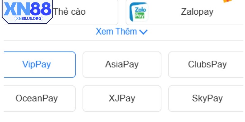 Cách thức nạp tiền XN88 an toàn và nhanh chóng